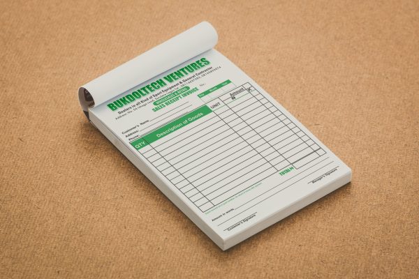 Receipts and invoice production in Lagos