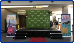 Event stage branding in Lagos