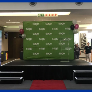 Event stage branding in Lagos